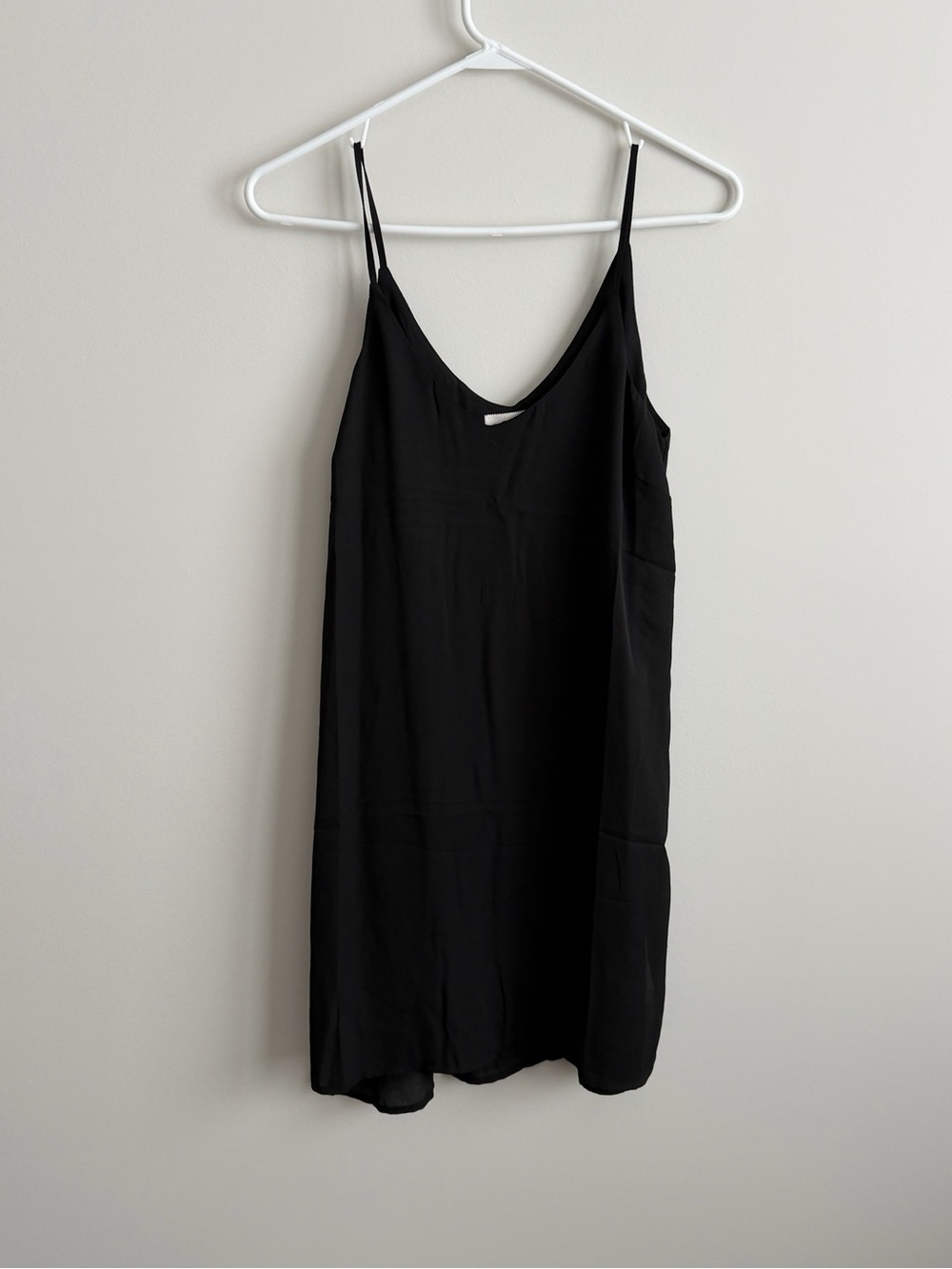 Meraki Black Sleeveless Slip Mini Dress Size Small Chic Minimalist